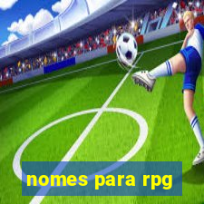 nomes para rpg